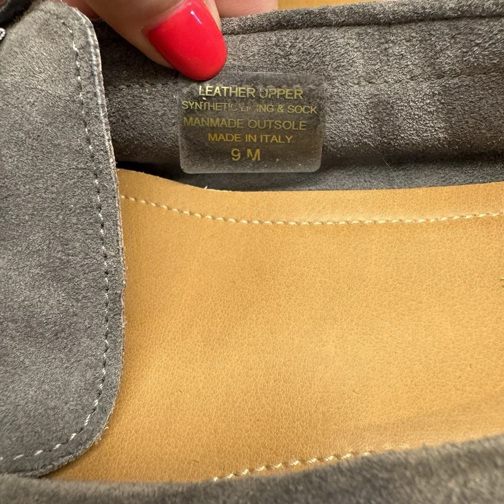 Coach And Four Romeo Driving Loafer  Gray‎  Leather  Size 9M